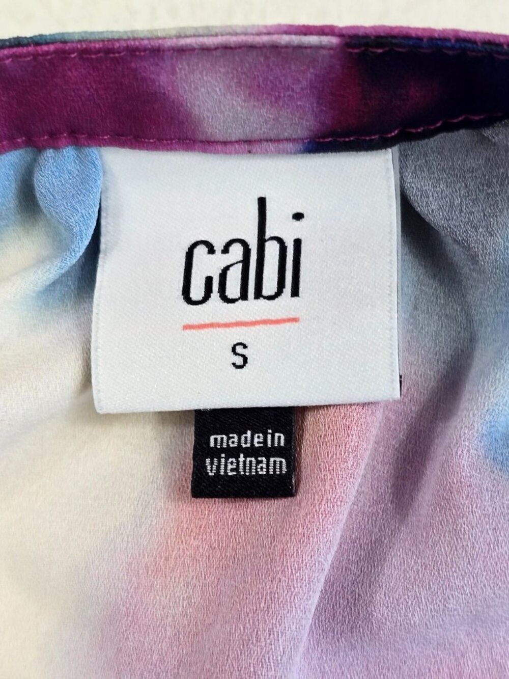 Cabi Womens Small Multicolor Tie-Dye Halter Sun Dress - Picture 3 of 6
